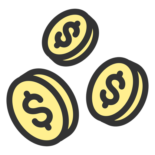 Coins PNG Design