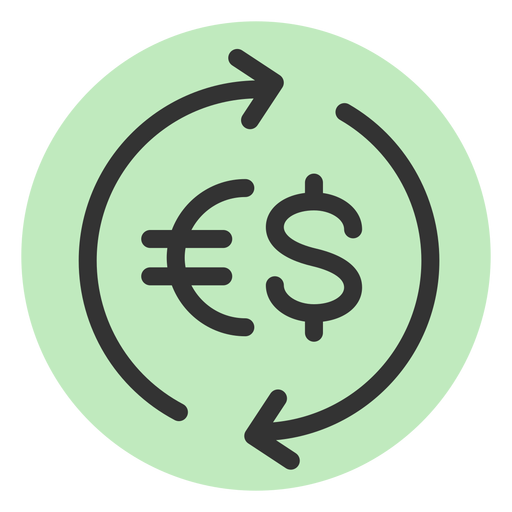 Currency exchange PNG Design