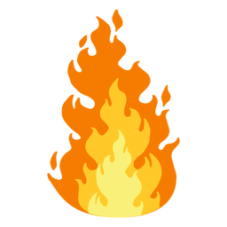Clipart de fuego Diseño PNG