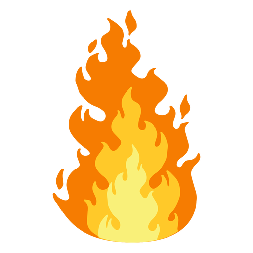 Clipart de fuego Diseño PNG