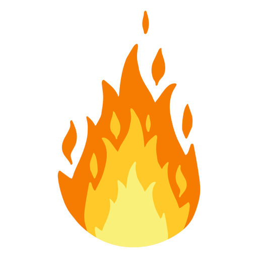 Fire burning illustration