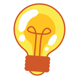 Light Bulb Design PNG Design