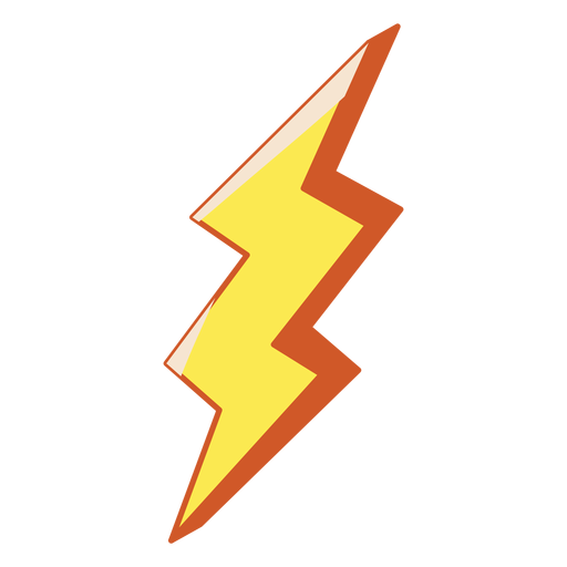Lightning Cartoon PNG Design