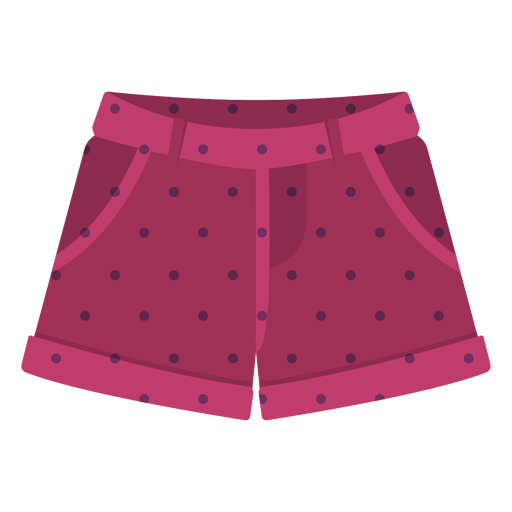Red shorts dots PNG Design