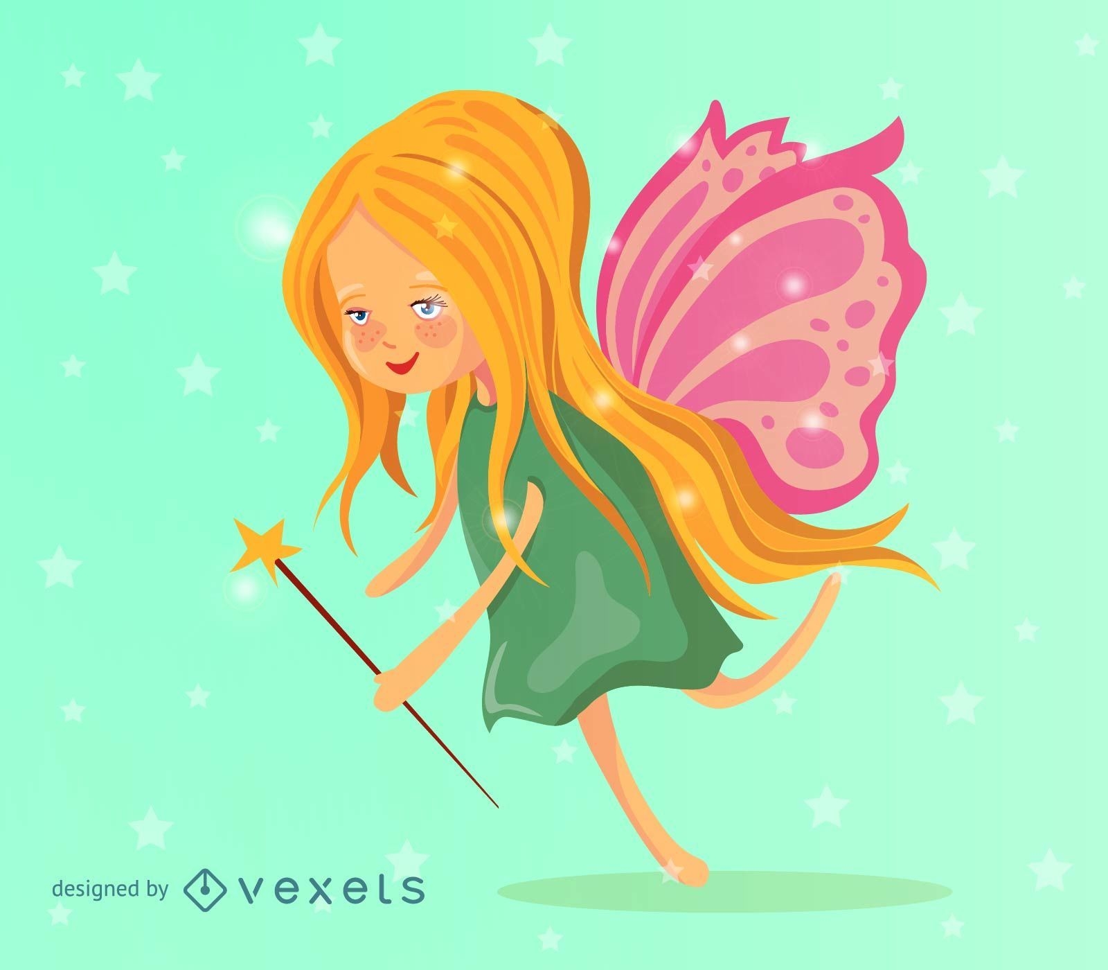 Cute fairy illustration