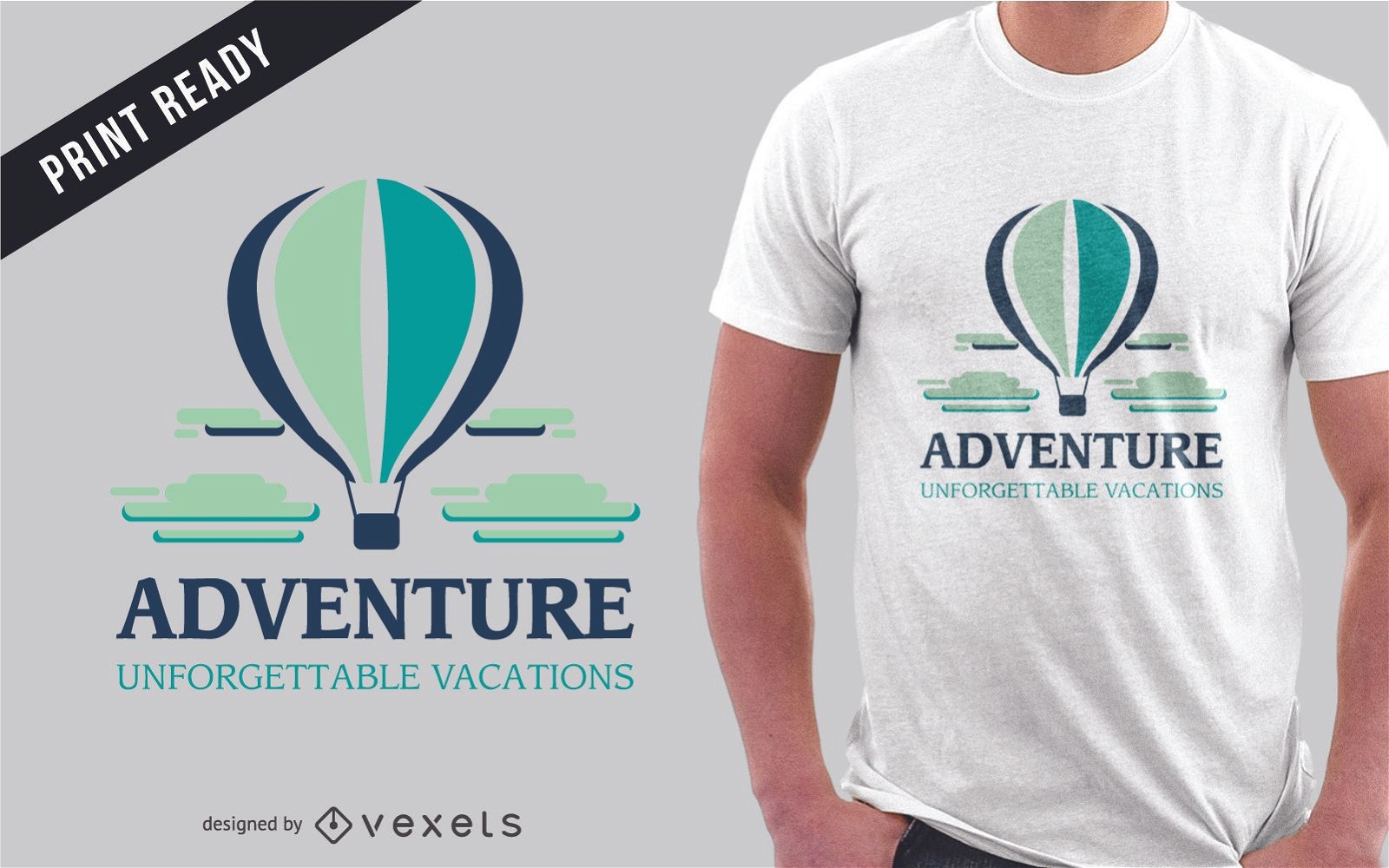 Design de camisetas de aventura e viagens