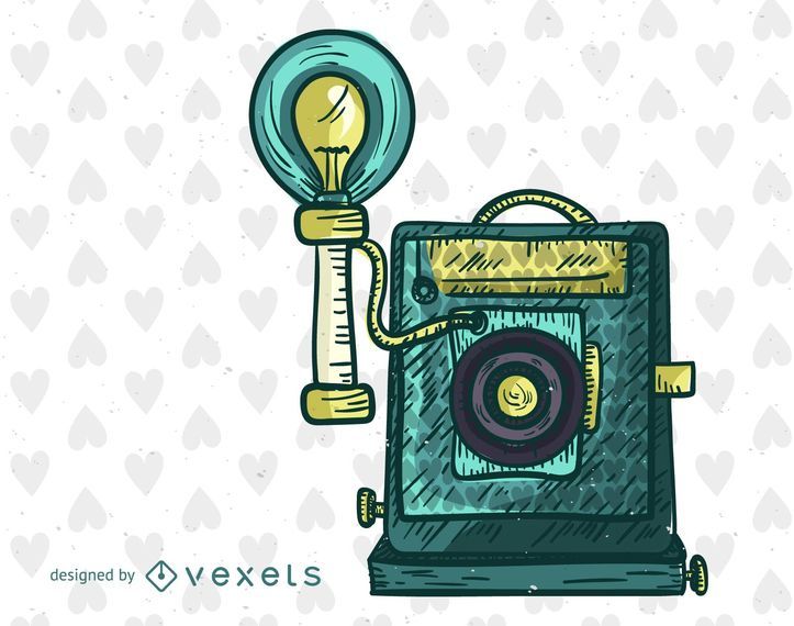 Ilustração de câmera antiga Ilustração de câmera antiga