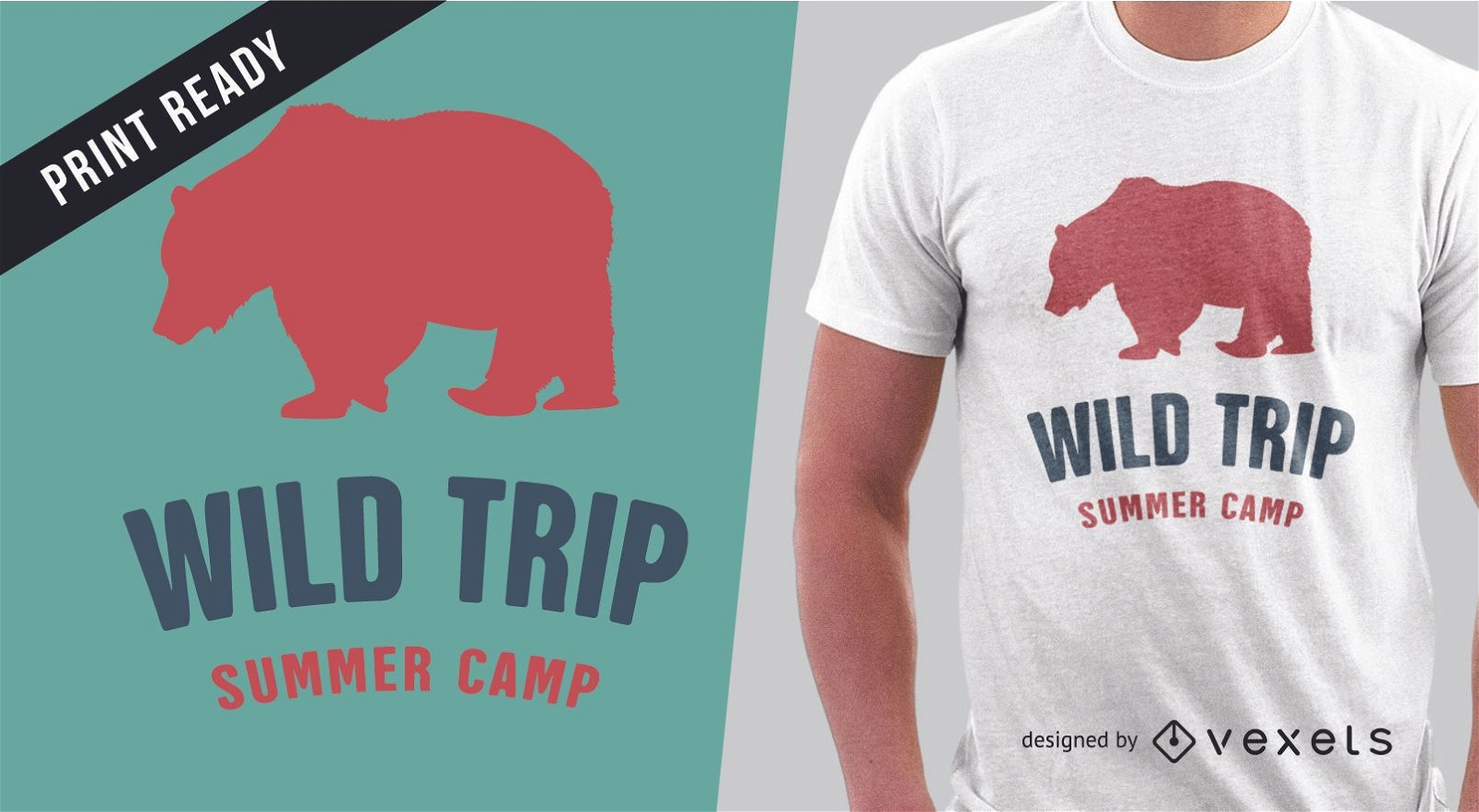 Summer t-shirt design for merchandise