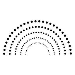Abstrakte Sonnenaufgangspunkteikone PNG-Design