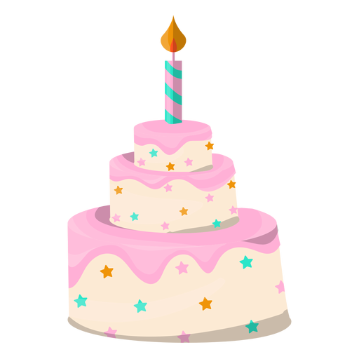 Birthday cake illustration dessert PNG Design