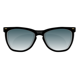 Gafas de sol wayfarer con montura negra Transparent PNG