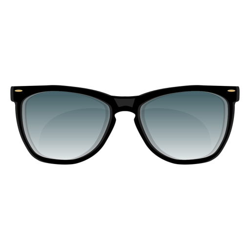 Black frame wayfarer sunglasses PNG Design