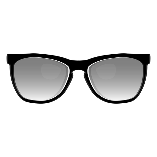 Schwarze Wayfarer Sonnenbrille PNG-Design
