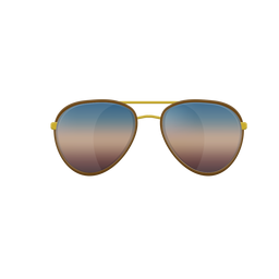 Óculos de sol aviador azuis Transparent PNG