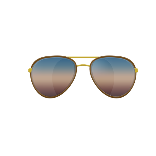 Blue aviator sunglasses PNG Design