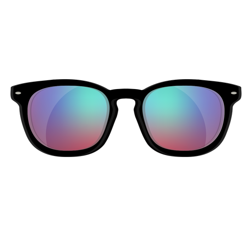 Blaue Wayfarer Sonnenbrille PNG-Design