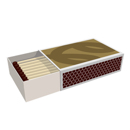 Ilustración de caja de fósforos Diseño PNG