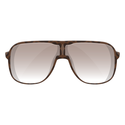 Brown Shield Sonnenbrille PNG-Design