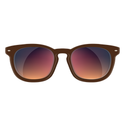 Óculos de sol marrom wayfarer