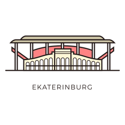Logotipo del estadio de fútbol de Ekaterimburgo Diseño PNG Transparent PNG