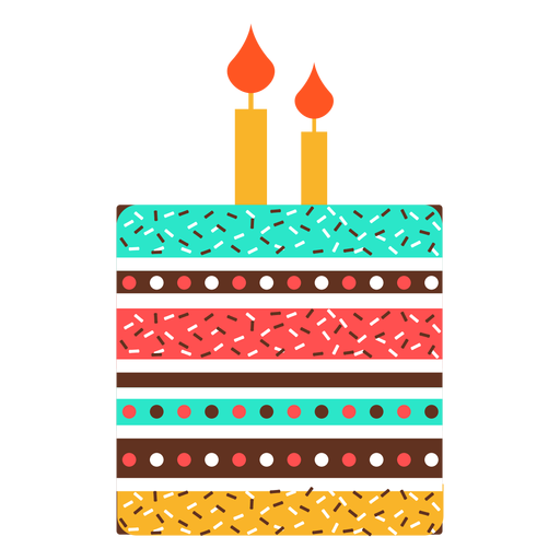 Download Flat birthday cake icon - Transparent PNG & SVG vector file