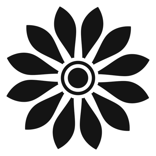 Logo de girasol diseño editable