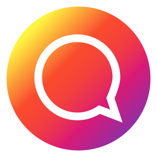 Instagram-Chat-Blasen-Schaltfläche PNG-Design