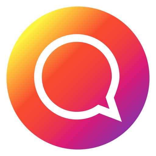 Instagram chat bubble button PNG Design