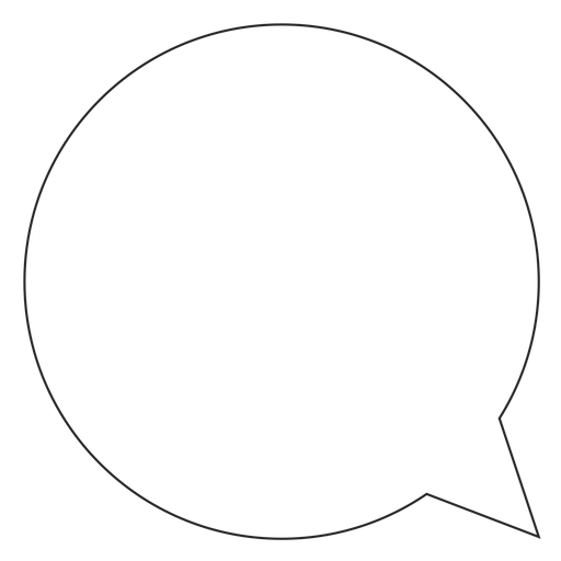 Symbol für Instagram-Chat-Blasenlinie PNG-Design