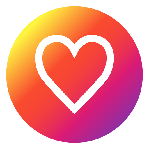 botão de coração do instagram Desenho PNG