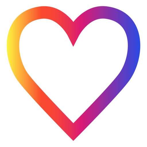 Instagram heart icon PNG Design