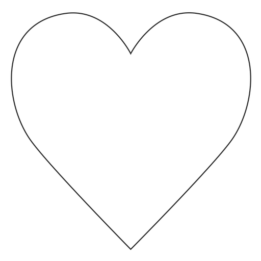 Instagram heart line icon PNG Design
