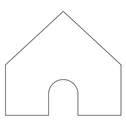 Icono de línea de inicio de redes sociales Diseño PNG