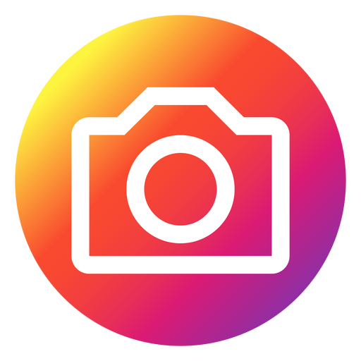botón de foto de instagram Diseño PNG