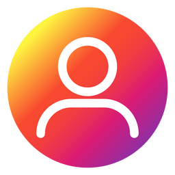Botón de perfil de Instagram Diseño PNG