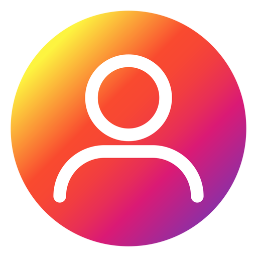 Instagram-Profil-Schaltfläche PNG-Design