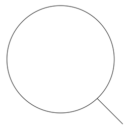 Icono de línea de búsqueda Diseño PNG
