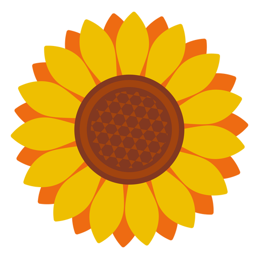 Isolierte Sonnenblumenkopfikone PNG-Design