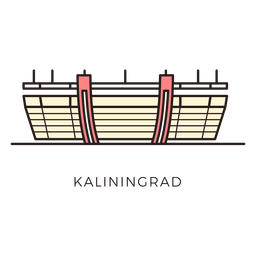 Kaliningrad football stadium logo PNG Design