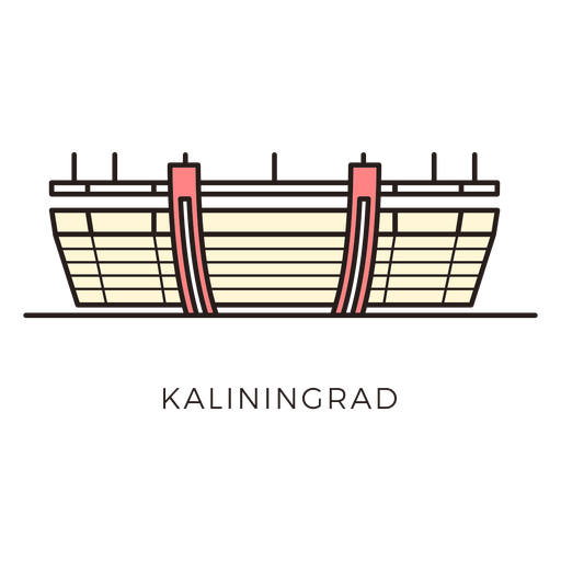Kaliningrad football stadium logo PNG Design