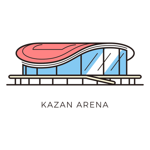 Fußballstadion-Logo der Kasan-Arena PNG-Design