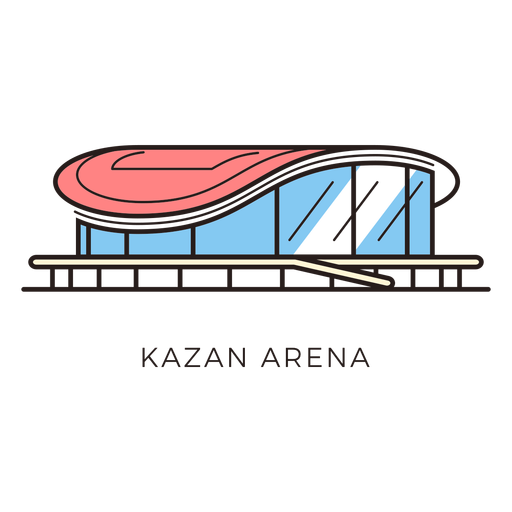 Logo do estádio de futebol da arena de Kazan Desenho PNG