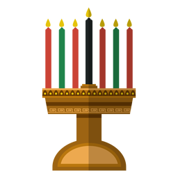 Icono de candelabro Kwanzaa Diseño PNG