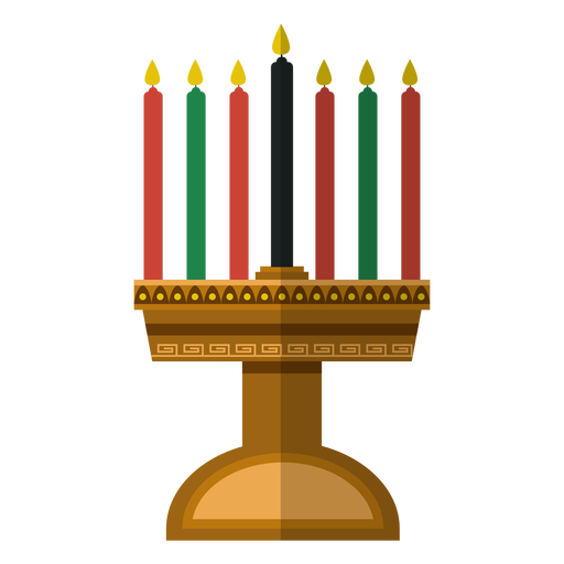 Kwanzaa candlestick icon