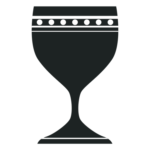 Kwanzaa chalice grey icon