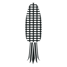 Kwanzaa corn grey icon PNG Design