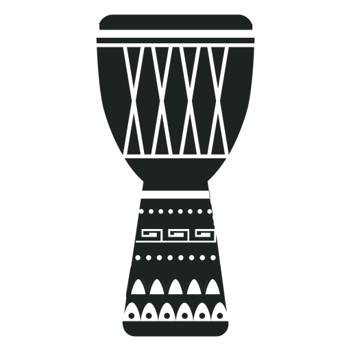 Kwanzaa djembe icono gris Diseño PNG