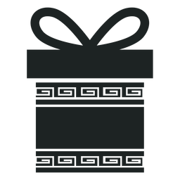 Caja de regalo Kwanzaa icono gris