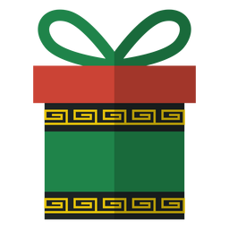 Kwanzaa gift box icon PNG Design