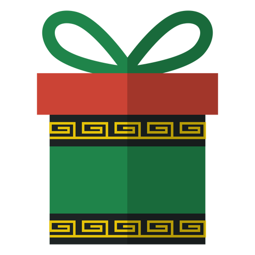 Icono de caja de regalo de Kwanzaa Diseño PNG